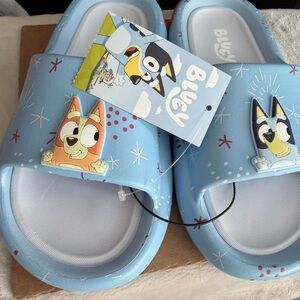 Bluey Big Kids 2-3 Slide - Light Blue